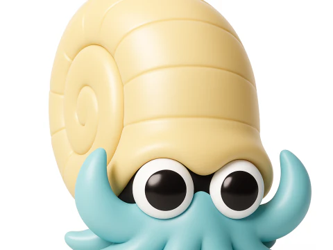 Pok&eacute;mon Omanyte Modello di stampa 3D