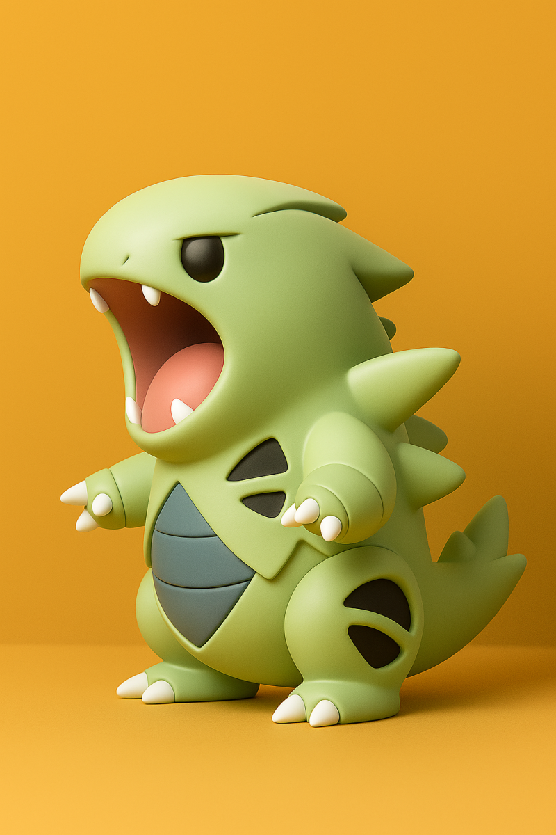 Pokemon Tyranitar 3D Print Model .c4d .max .obj .3ds .fbx .stl .blend 