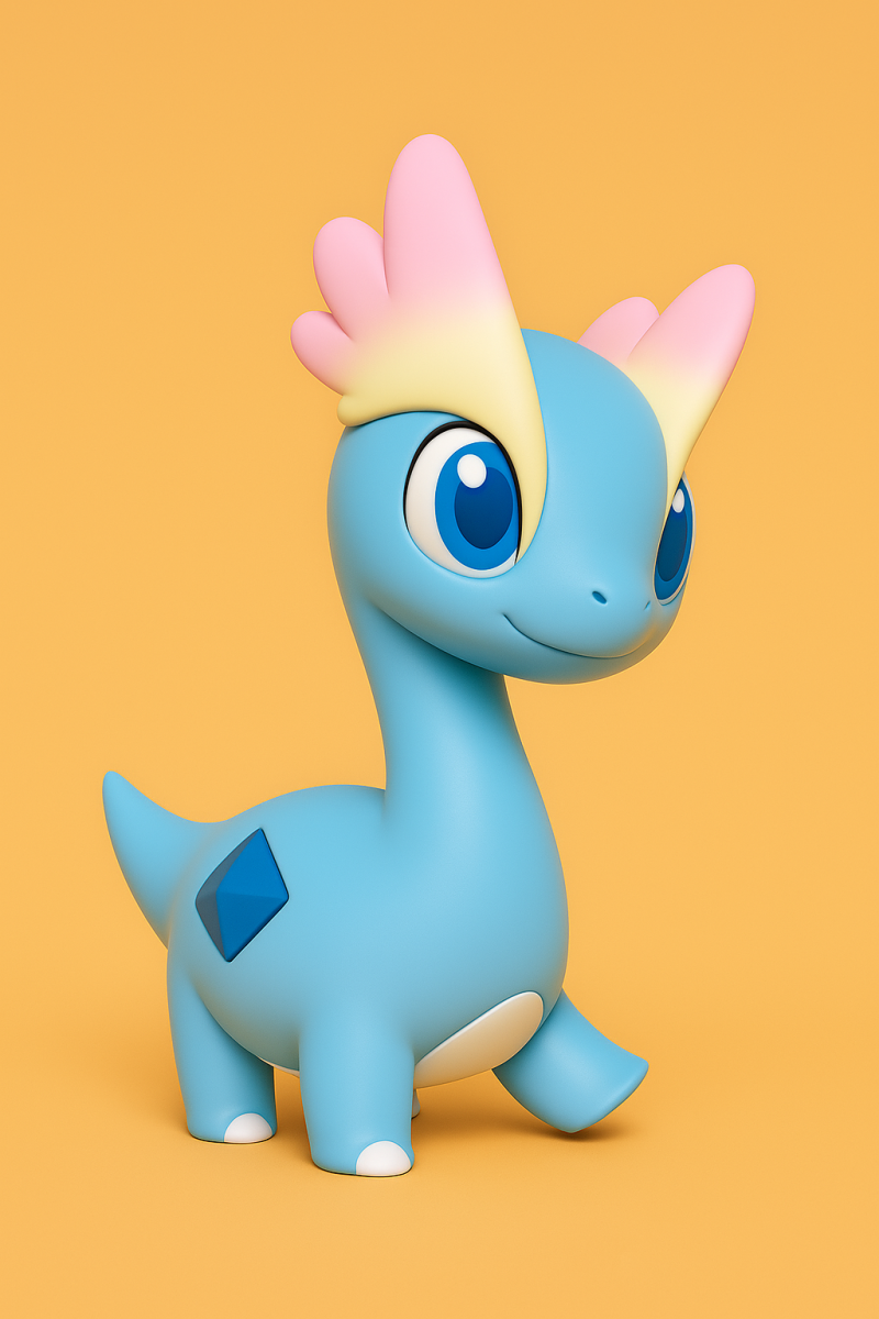 Pokemon Amaura 3D 打印模型 .c4d .max .obj .3ds .fbx .stl .blend