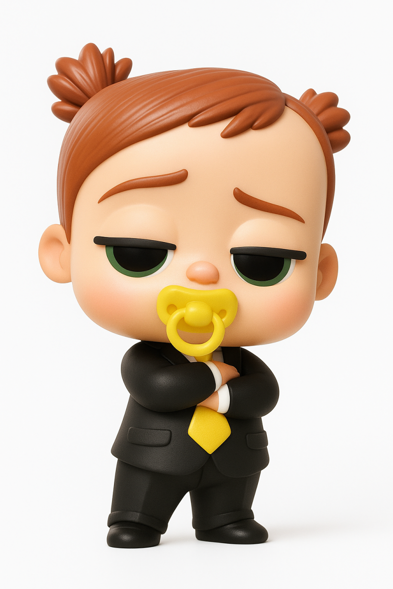 Boss Baby Girl Modello di stampa 3D .c4d .max .obj .3ds .fbx .stl .blend 