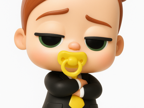 Boss Baby Girl 3D 打印模型