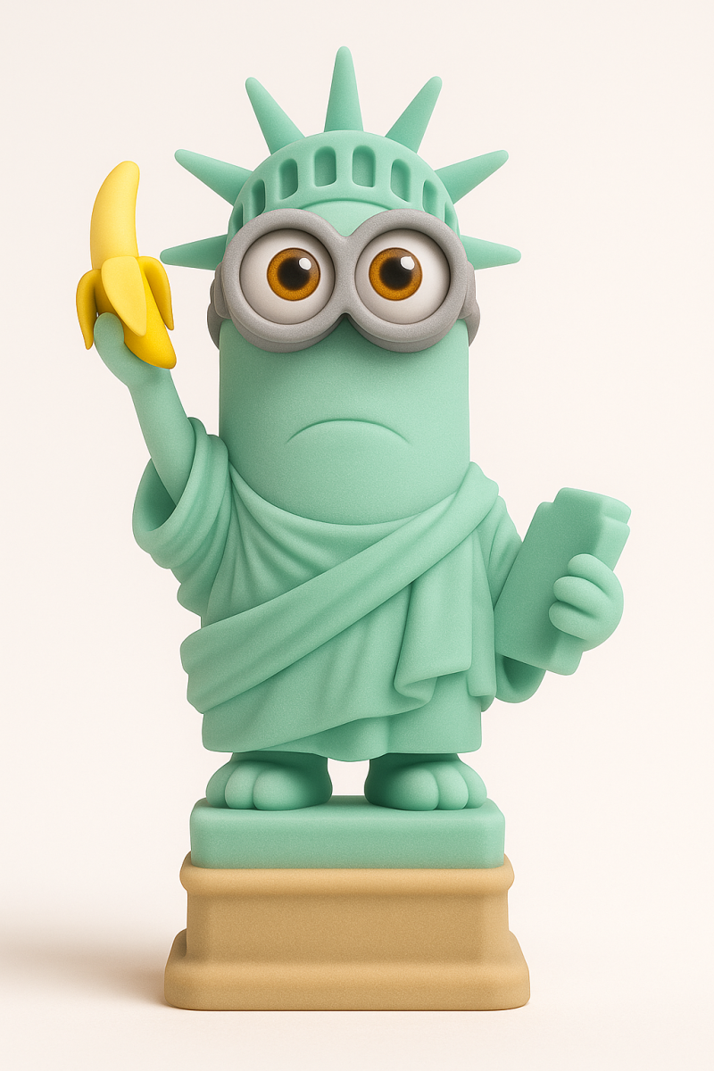 Minion statue of liberty 3D Druckmodell .c4d .max .obj .3ds .fbx .stl .blend 