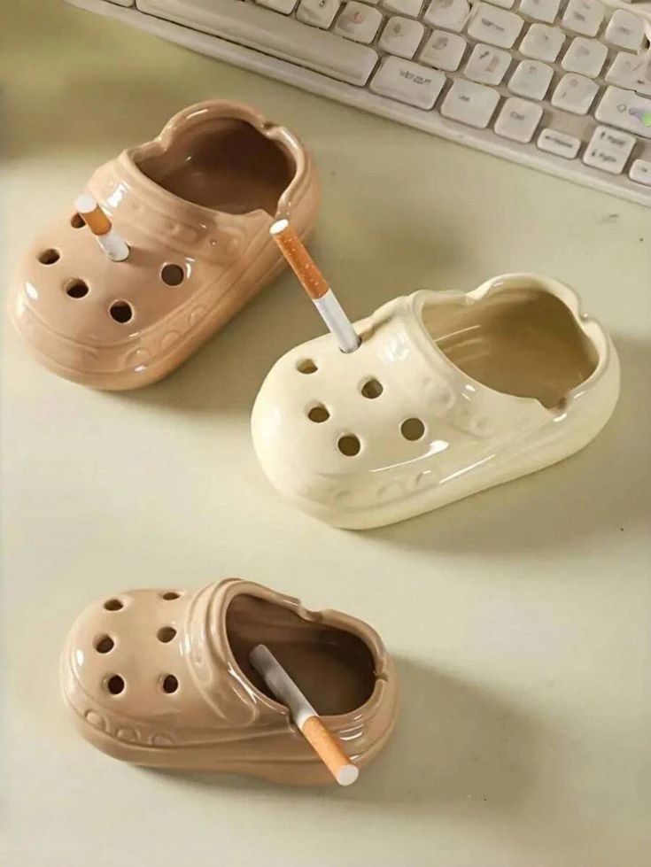 Cute Ashtray Clog Shoe 3D Print Model .c4d .max .obj .3ds .fbx .stl .blend