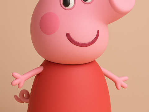 Peppa Pig Model Cetak 3D