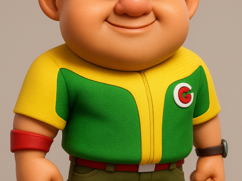 Gopal - BoBoiBoy 3D Принт Модель