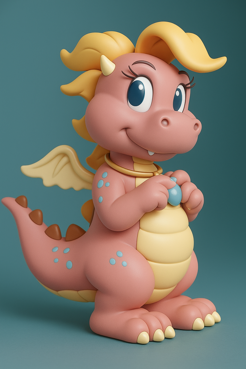 Cassie from Dragon Tales 3D Print Model .c4d .max .obj .3ds .fbx .stl .blend 