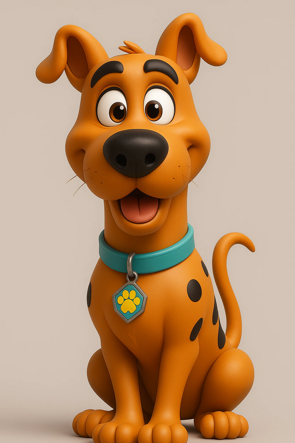 Scooby-Doo Dog 3D Print Model .c4d .max .obj .3ds .fbx .stl .blend 