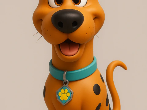 史酷比狗 3D 打印模型