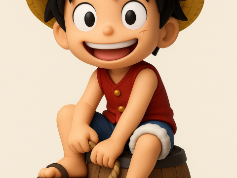 Monkey D Luffy from One Piece 3D Принт Модель
