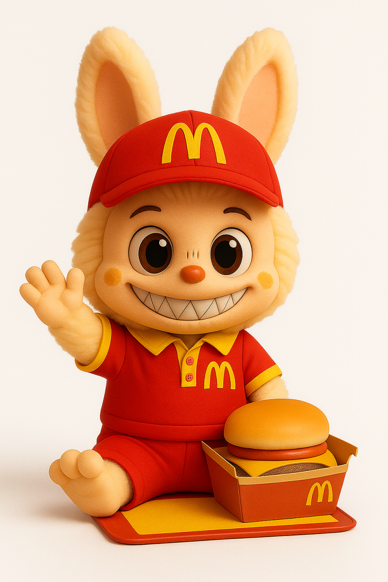 Labubu as Mc Donal 3D Druckmodell .c4d .max .obj .3ds .fbx .stl .blend