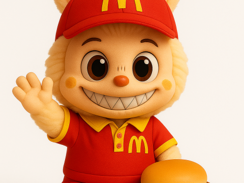 Labubu as Mc Donal 3D Принт Модель