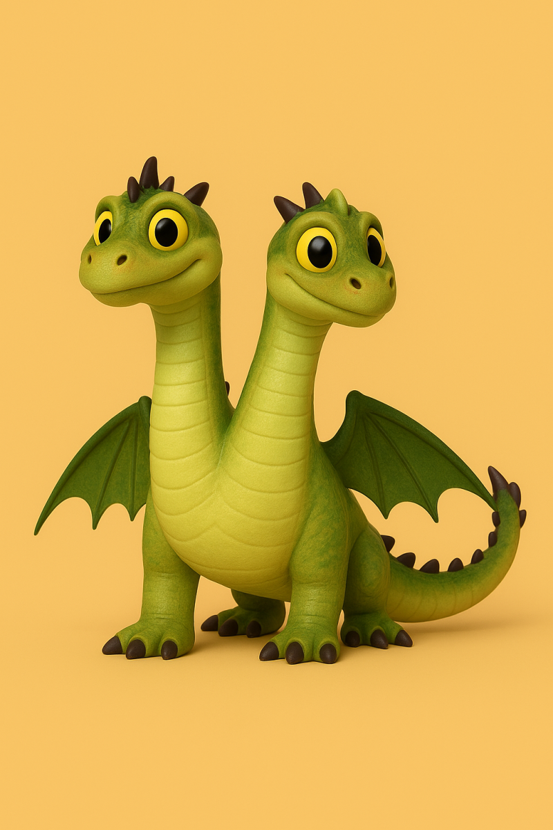 Barf and Belch Dragon Modello di stampa 3D .c4d .max .obj .3ds .fbx .stl .blend