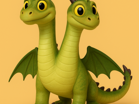 Barf and Belch Dragon 3D Принт Модель