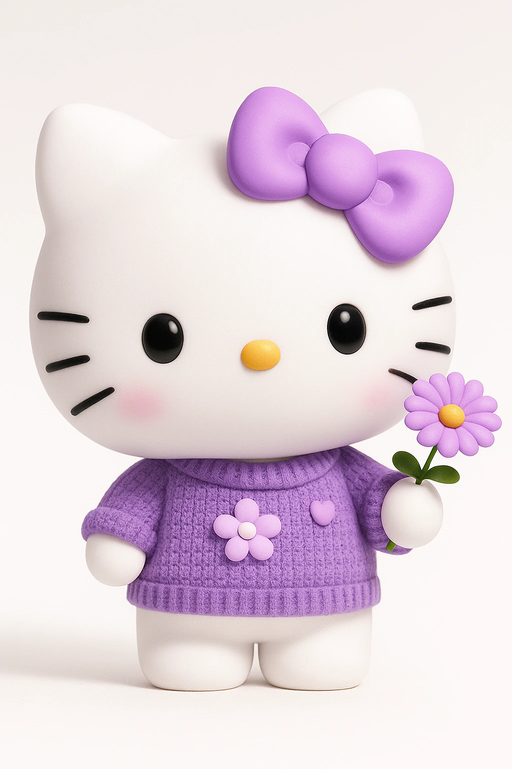 Hello Kitty 3D Print Model .c4d .max .obj .3ds .fbx .stl .blend 