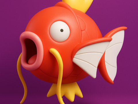 Pokemon Magikarp 3D Принт Модель