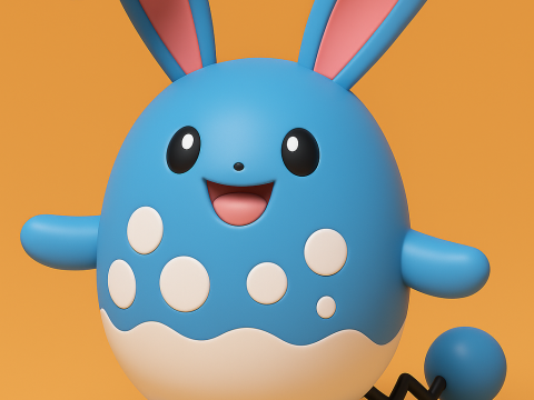 Pokemon Azumarill Model do druku 3D