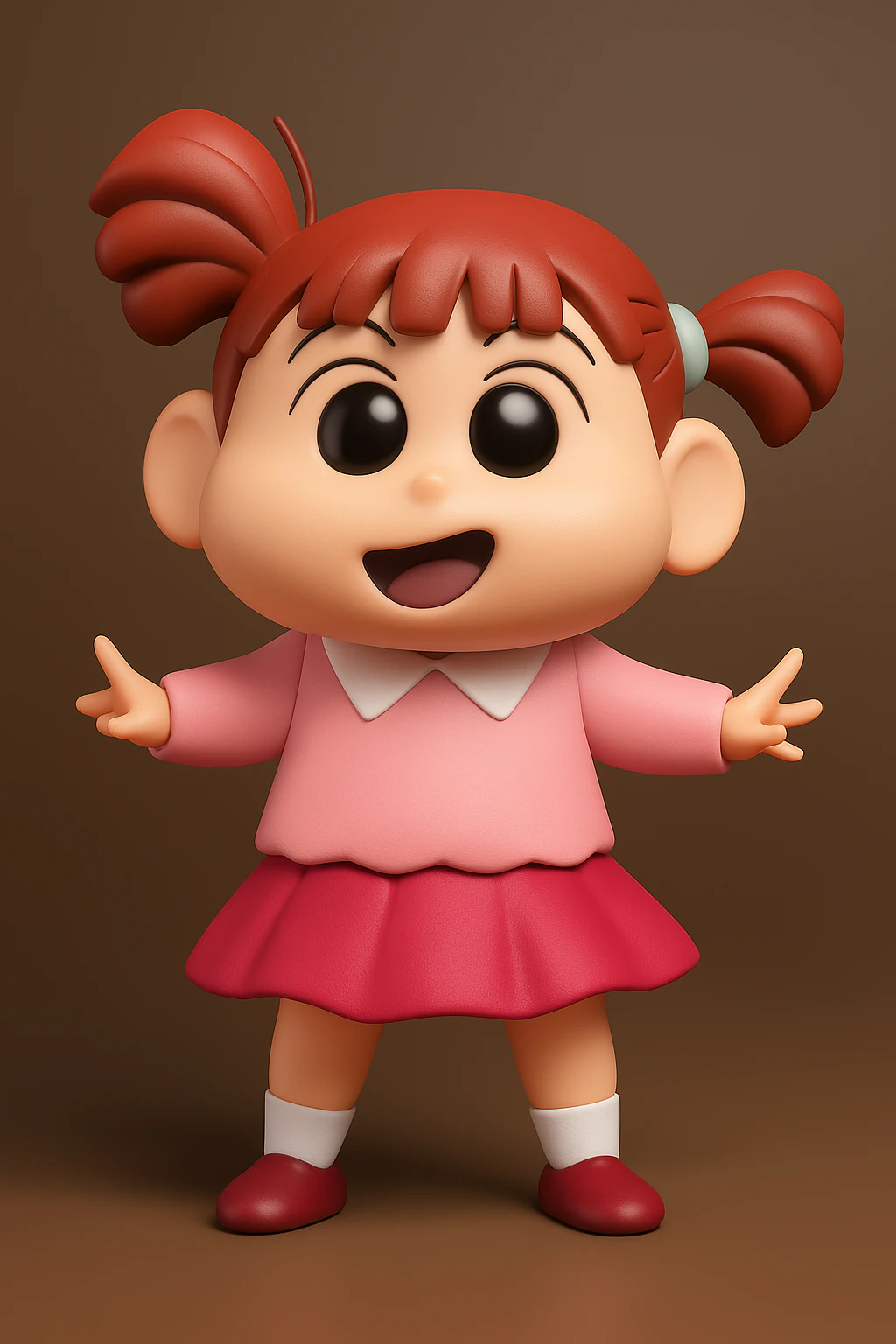 Nene Sakurada from Shinchan 3D Print Model .c4d .max .obj .3ds .fbx .stl .blend 