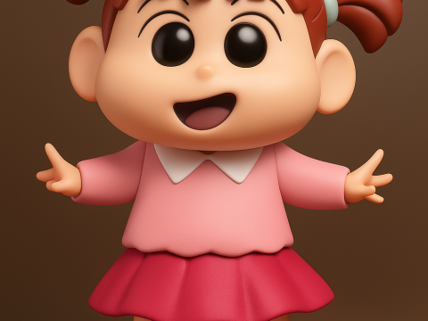 Nene Sakurada from Shinchan Modèles 3D en vedette
