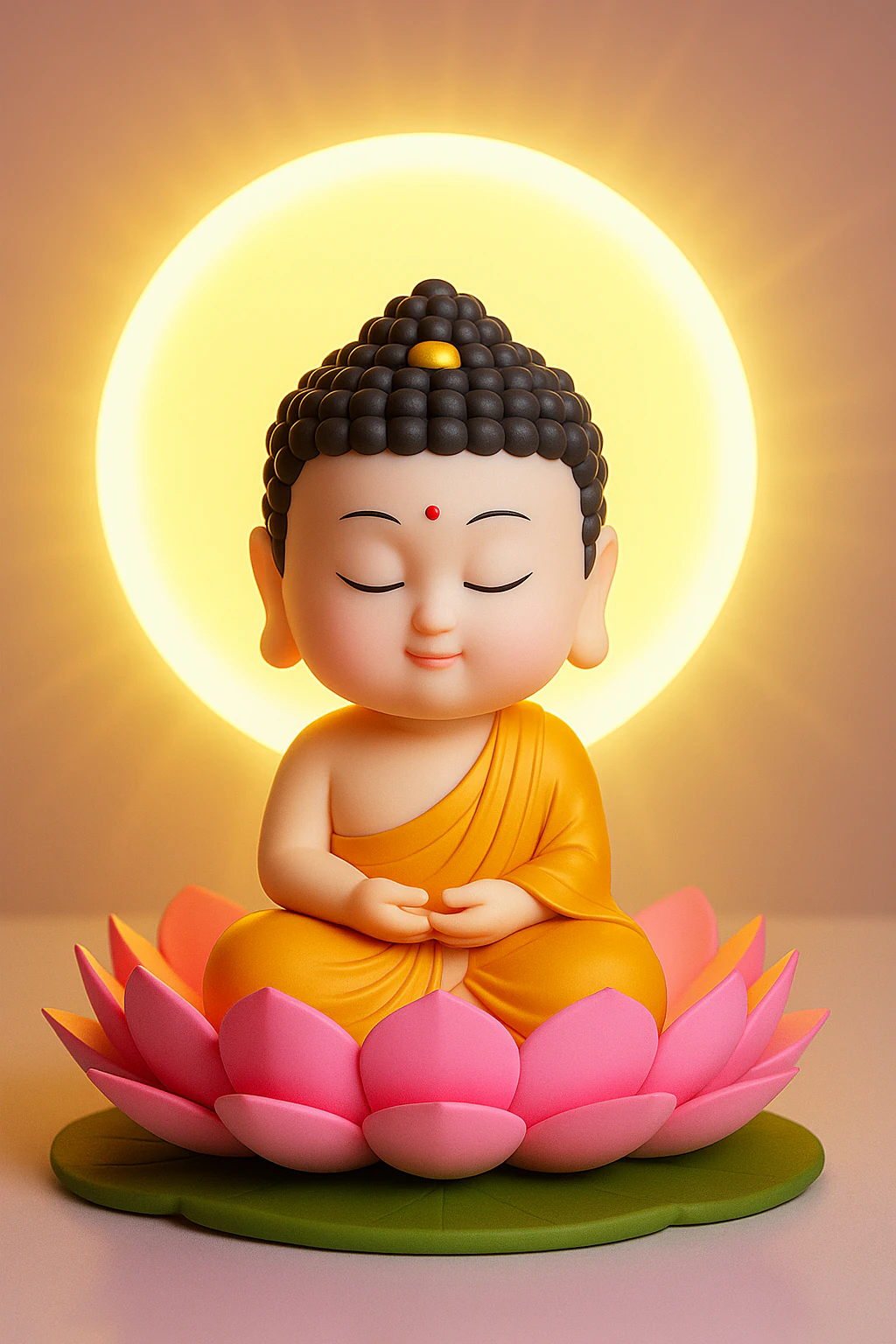 Buddha on Lotus 3D Print Model .c4d .max .obj .3ds .fbx .stl .blend