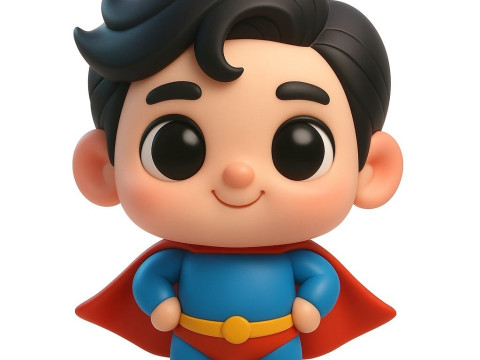 Superman Tabletop Model Cetak 3D
