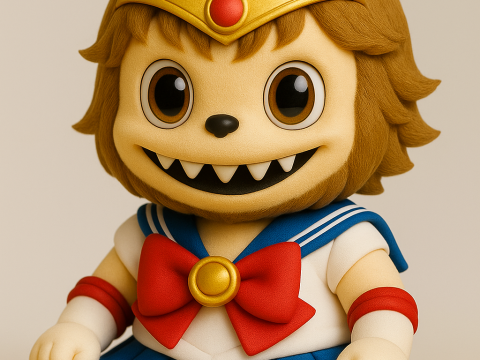 Labubu Sailor Moon Modelo de Impressão 3D