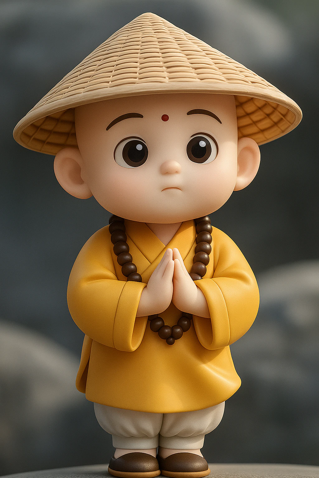 Little Monk 3D Print Model .c4d .max .obj .3ds .fbx .stl .blend 