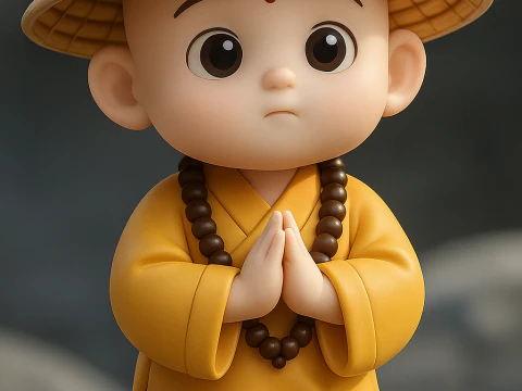 Маленький чернець 3D Принт Модель