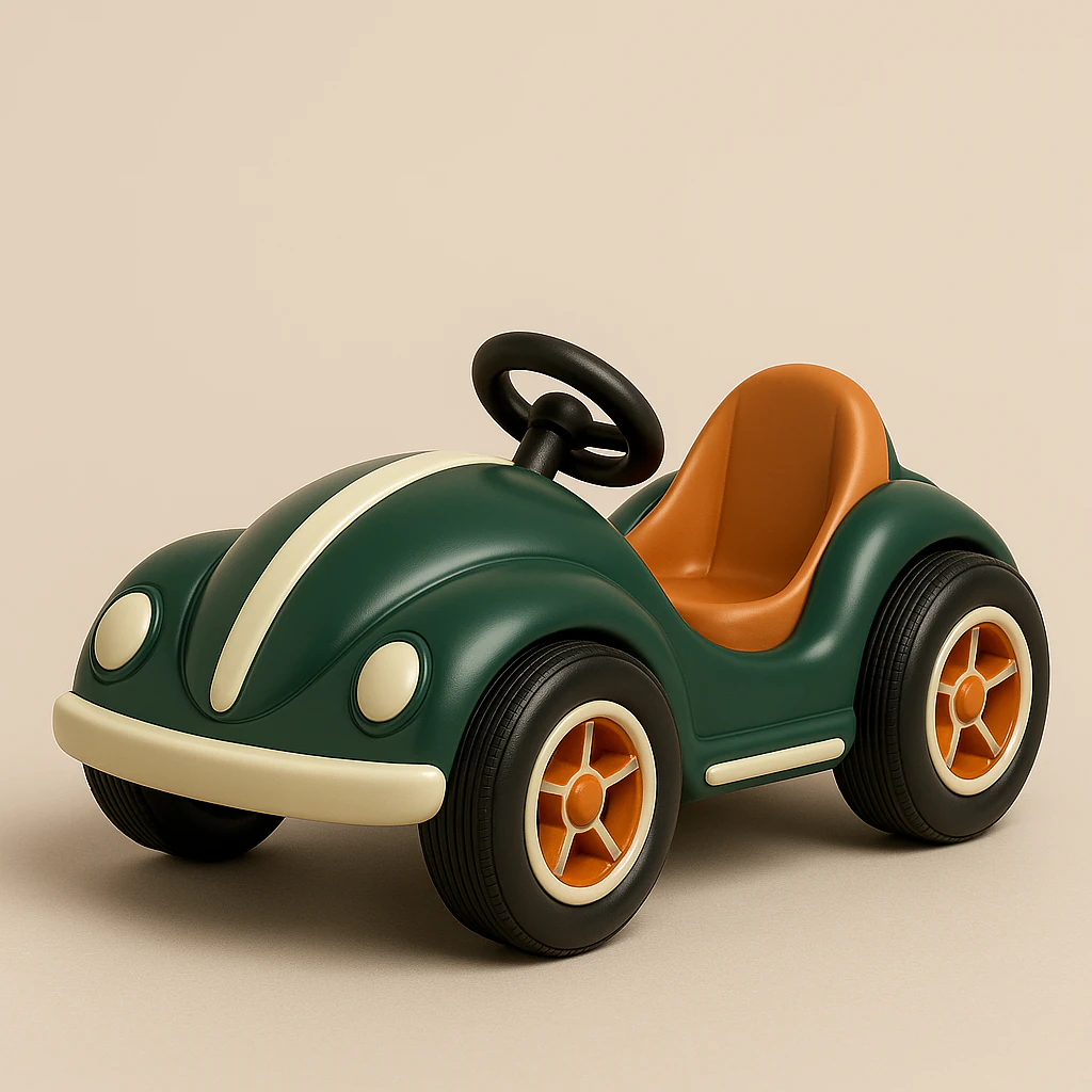 Cute Retro Toy Car 3D Print Model .c4d .max .obj .3ds .fbx .stl .blend 