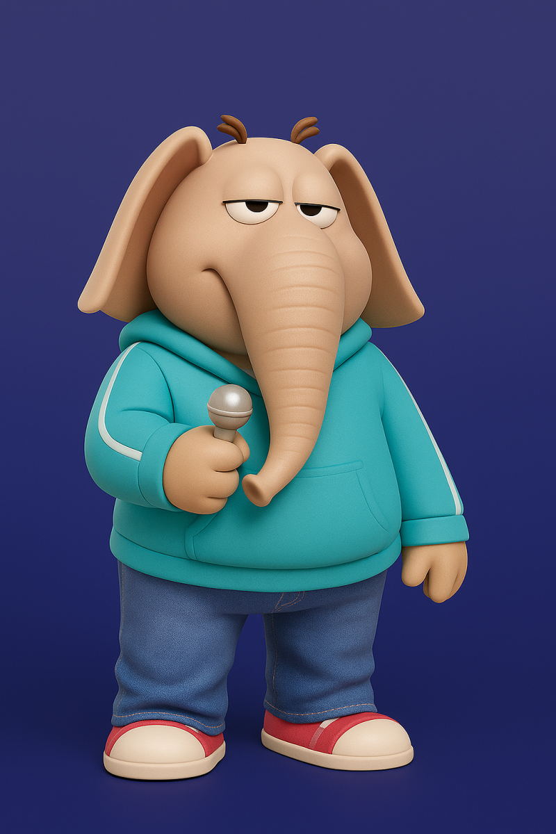 Meena Elephant from Sing Model Cetak 3D .c4d .max .obj .3ds .fbx .stl .blend 