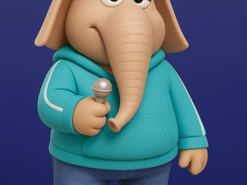 Meena Elephant from Sing 3Dプリントモデル