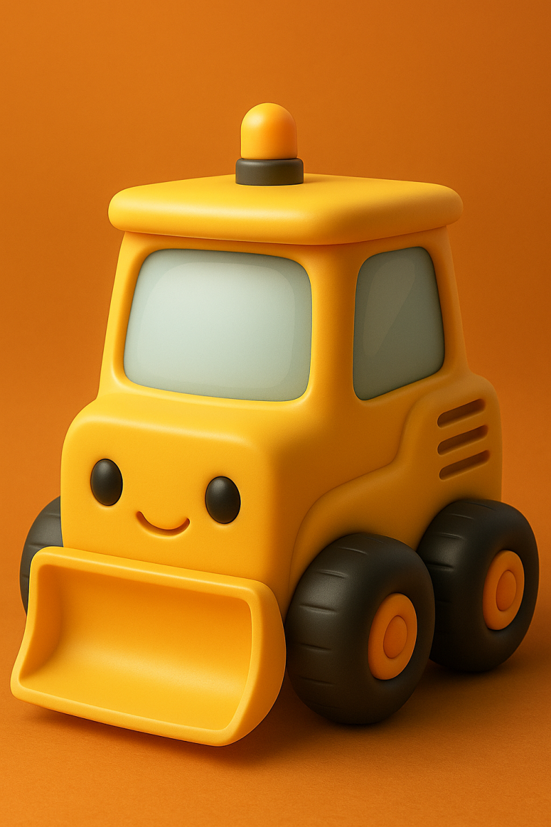 Happy Little Digger 3D Принт Модель .c4d .max .obj .3ds .fbx .stl .blend 
