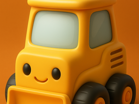Happy Little Digger Model Cetak 3D