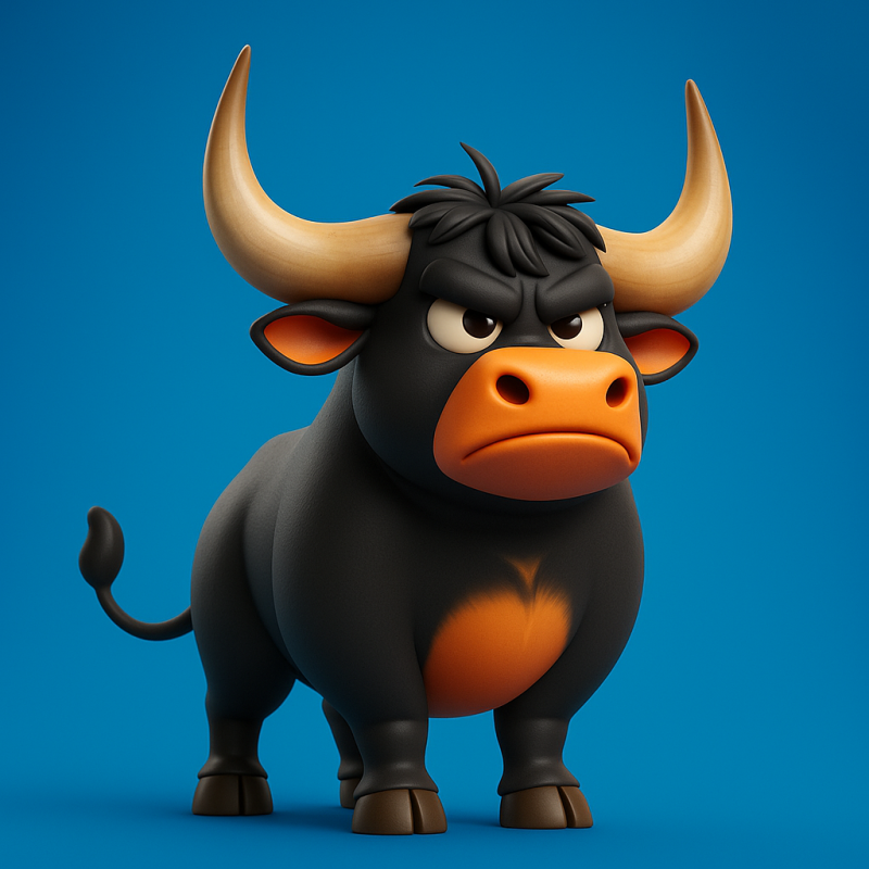 Raf Bull From Ferdinand Modello di stampa 3D .c4d .max .obj .3ds .fbx .stl .blend 