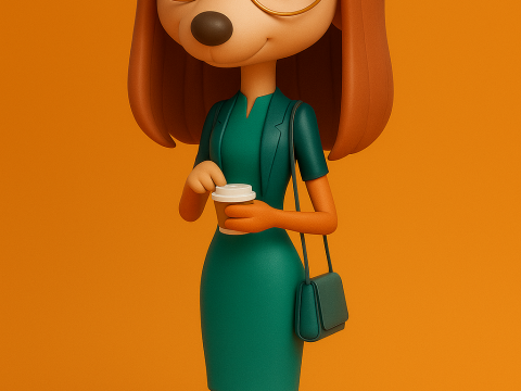 Suki Lady Dog from Sing2 3Dプリントモデル