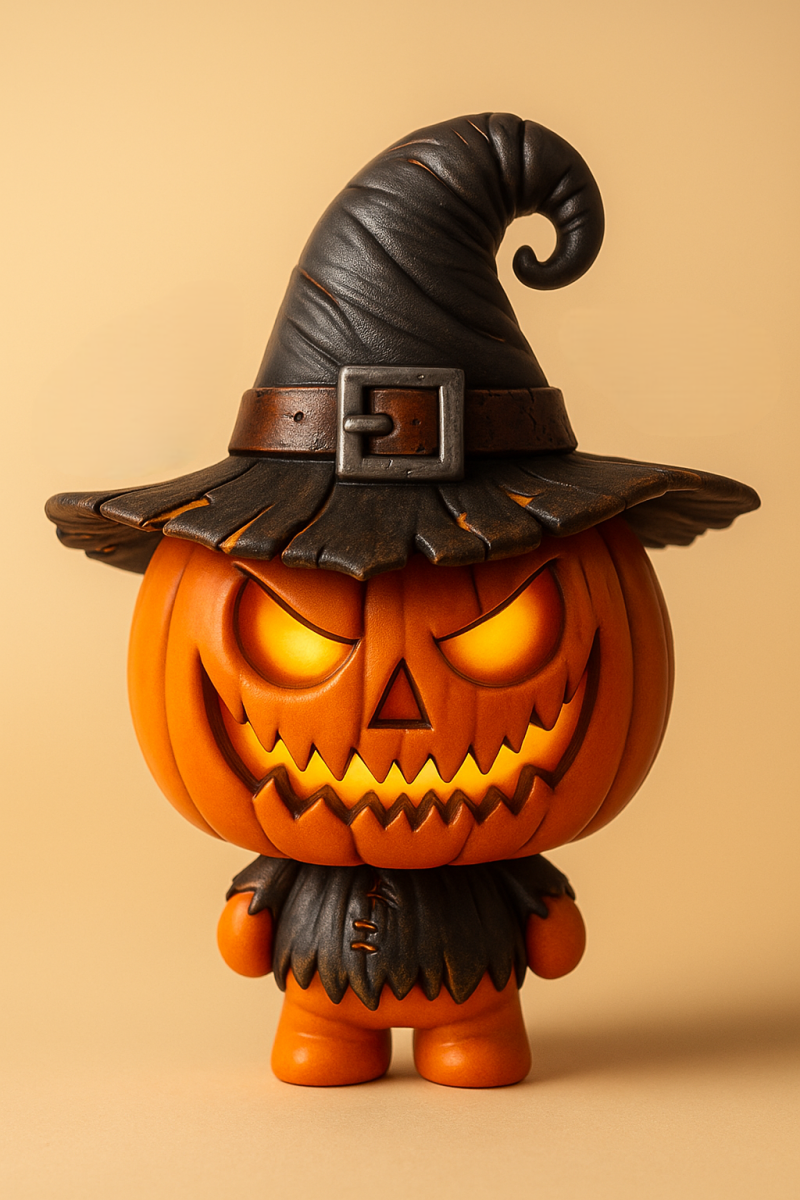 Spooky Halloween with Witch Hat Model Cetak 3D .c4d .max .obj .3ds .fbx .stl .blend 