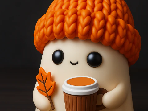 कावई प्यारा भूत 3D प्रिंट मॉडल