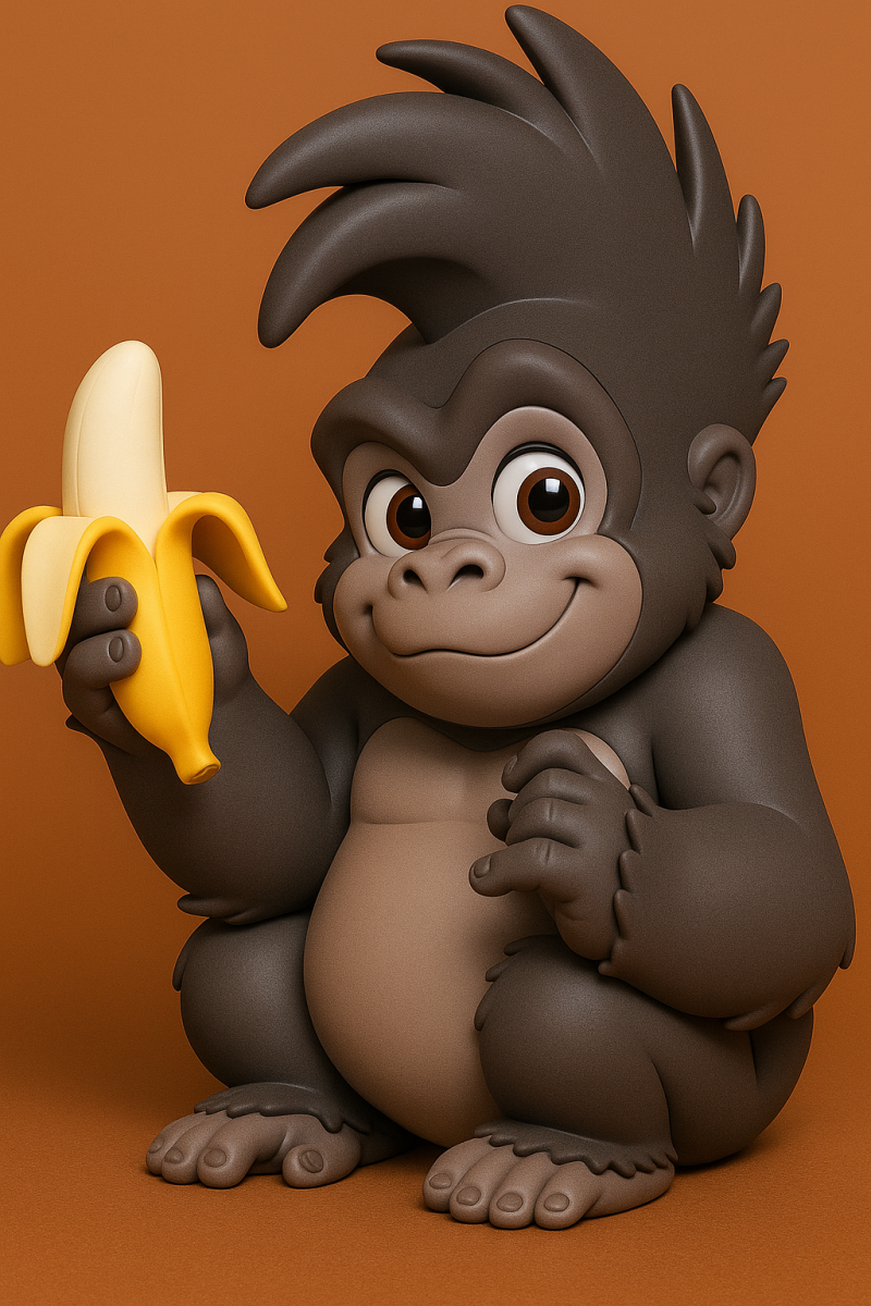 Terk Gorilla From Tarzan 3D प्रिंट मॉडल .c4d .max .obj .3ds .fbx .stl .blend