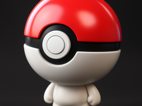Pokeball Pokemon Man Modelo de Impressão 3D