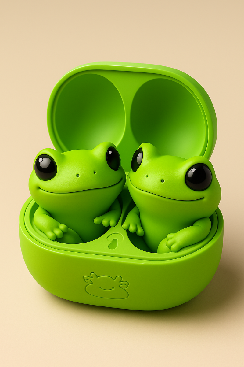 Apple AirPords Frog Tabletop 3D printmodel .c4d .max .obj .3ds .fbx .stl .blend
