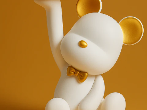 곰 보관함 3D 프린트 모델