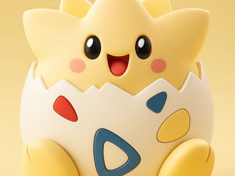 Pok&eacute;mon Togepi Modello di stampa 3D