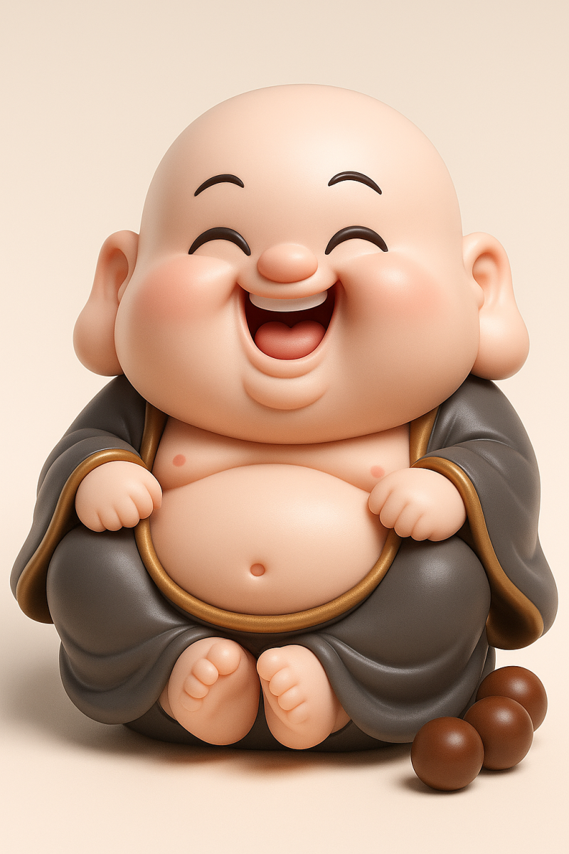 Joyful Laughing Happy Buddha Statue Modelo de impresión 3D .c4d .max .obj .3ds .fbx .stl .blend 