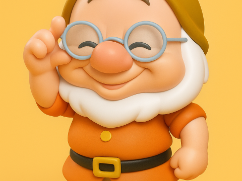 Doc From Snow White and The Seven Dwarfs 3D Принт Модель