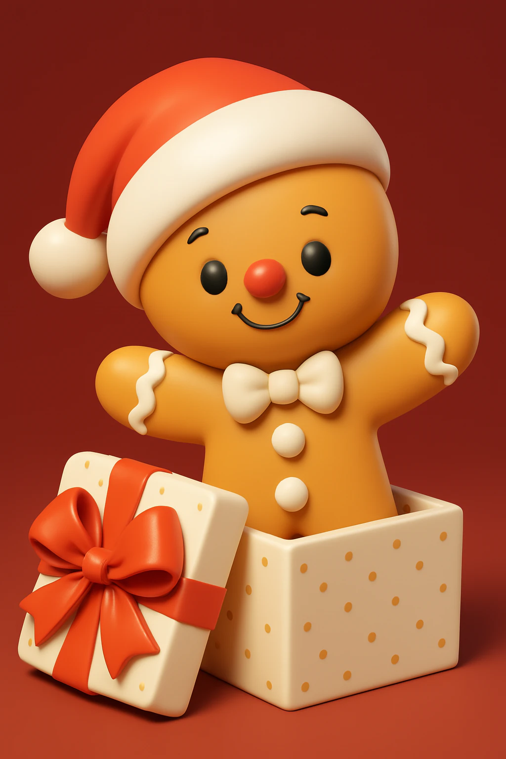 The Gingerbread Man 3D Print Model .c4d .max .obj .3ds .fbx .stl .blend 