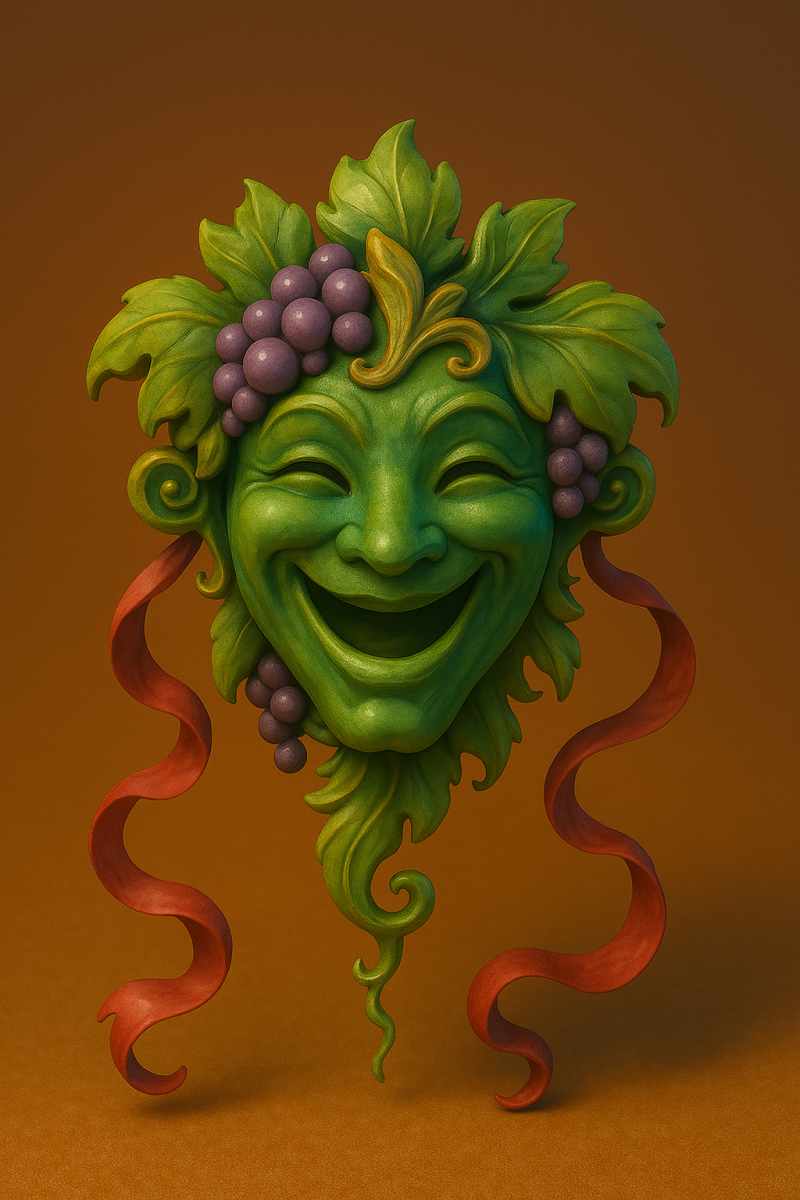 Greek Comedy Mask 3D Baskı Modeli .c4d .max .obj .3ds .fbx .stl .blend