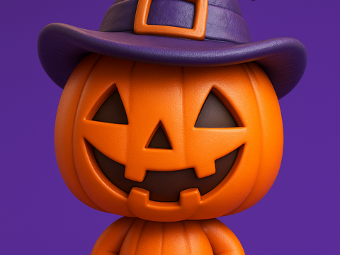 Jack o Lantern Buddy 3D Baskı Modeli