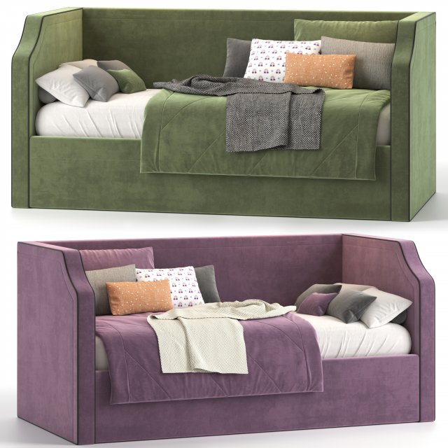 Litl bed 3D Model .c4d .max .obj .3ds .fbx .stl .blend 