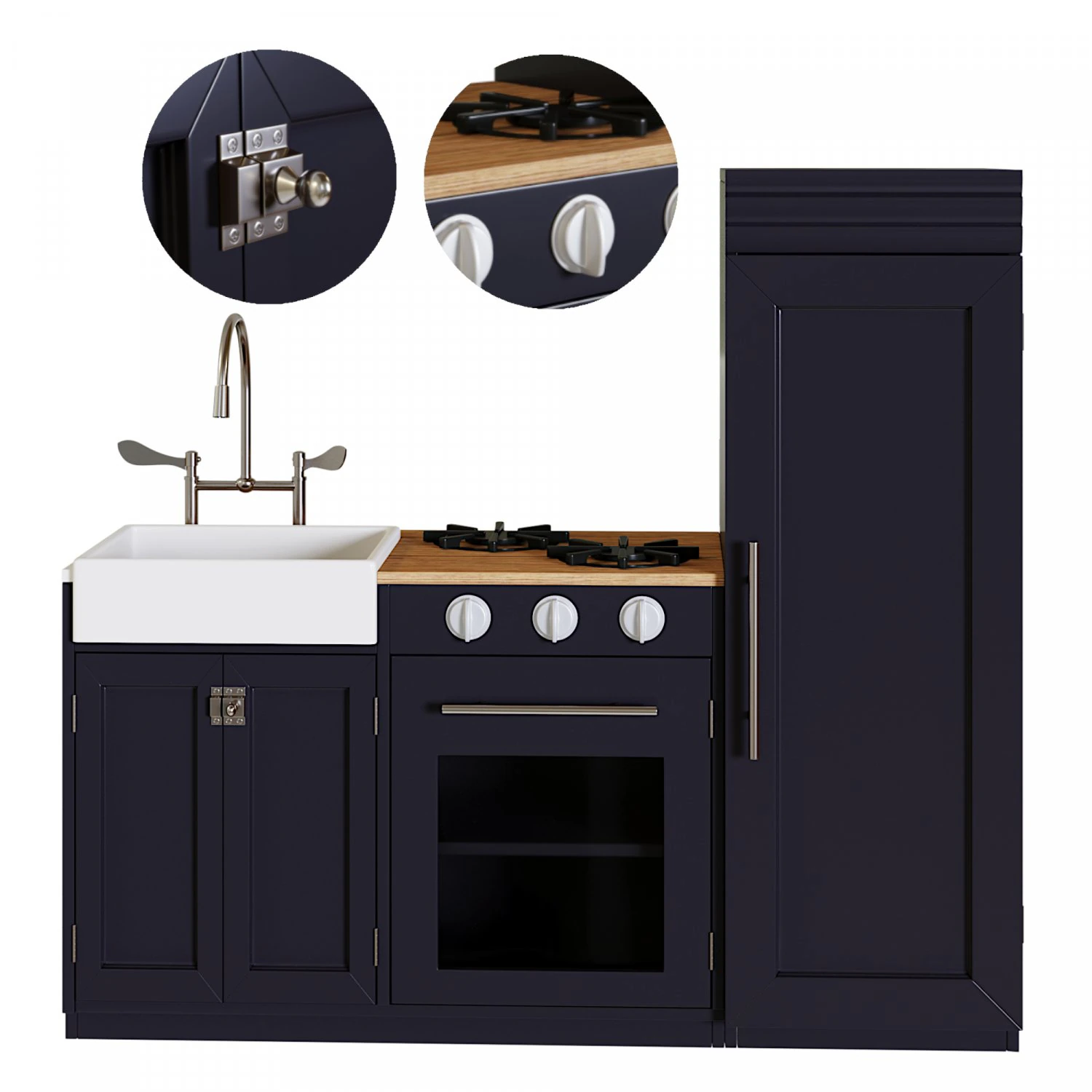 Chelsea All-in-1 Play Kitchen 2020 3D Model .c4d .max .obj .3ds .fbx .stl .blend