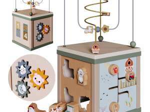 Little Dutch Activity Cube Little Farm Modello 3D