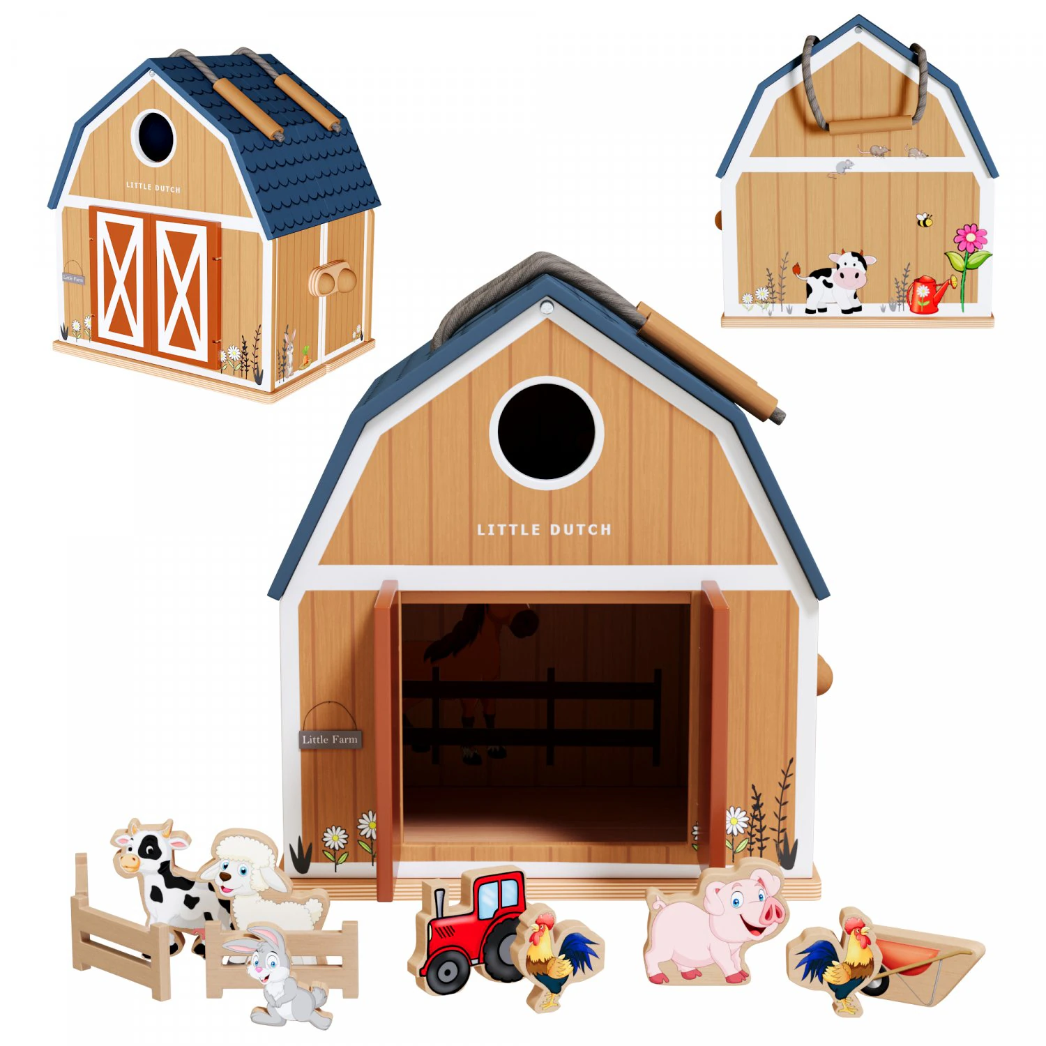 Little Dutch Dolls House Little Farm 3D Model .c4d .max .obj .3ds .fbx .stl .blend 